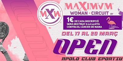 1º Open Maximum Woman circuito solidario con el proyecto Emma